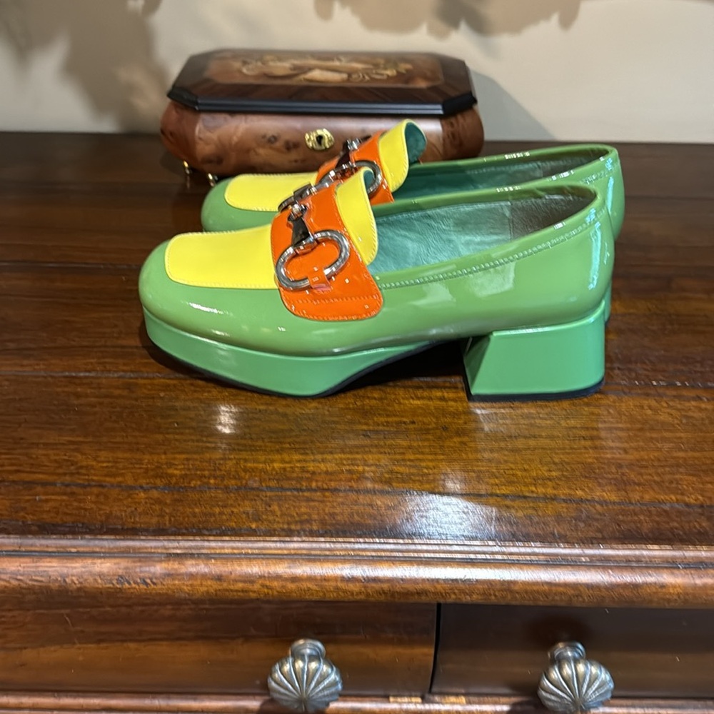 Jeffrey Campbell penny loafer size 7 worn once like new - Picture 3 of 5